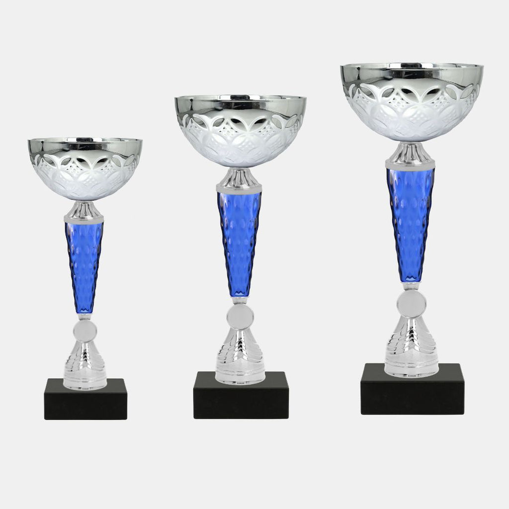 Pokal "Chuck" Silber/Blau