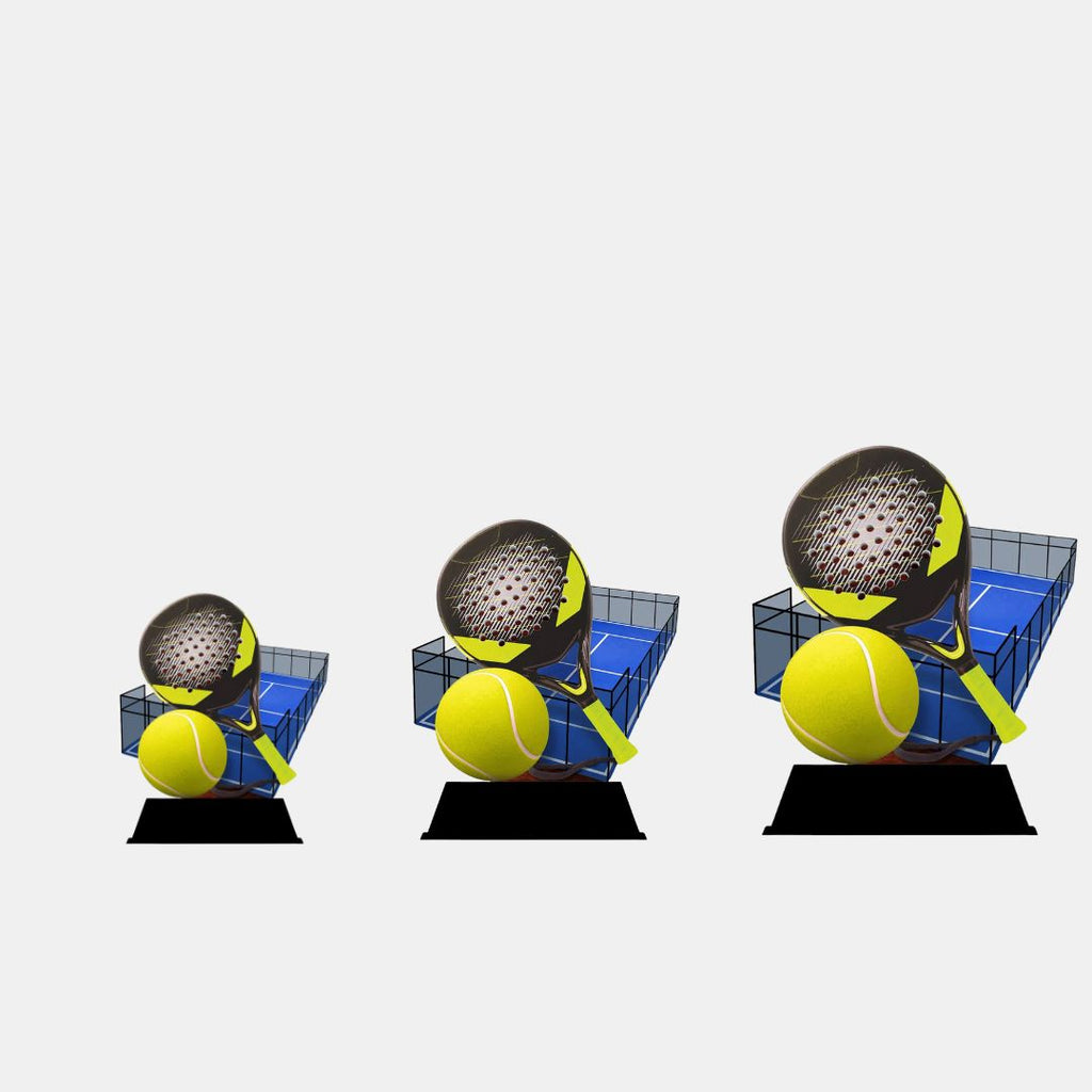 Holz-Trophäe Padel "Luis"